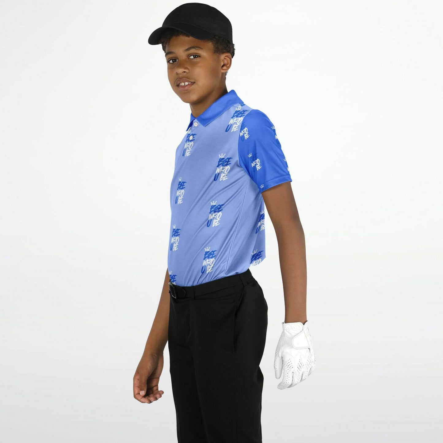 Bee Who U Be Youth Polo Shirt - AOP