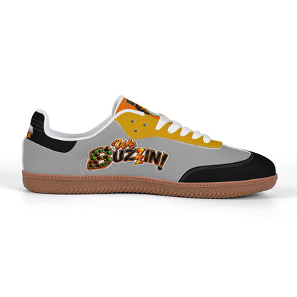 Dr. Beetle Grey Retro Court Sneaker — Gum Sole Edition