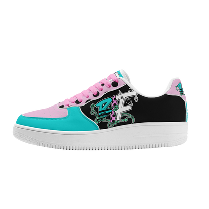 Blk Insct Famili Womens Upgraded White Low Top Leather Sneakers