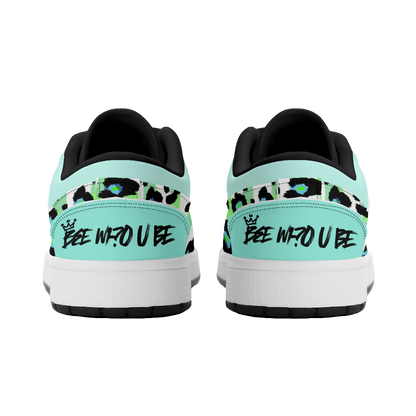 Bee Who U Be Womens Premium PU Leather Low Top Sneakers-V2
