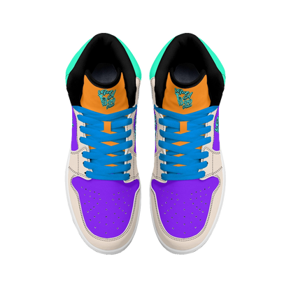 iGot Band Praktice Mens Premium PU Leather High Top Sneakers-V2