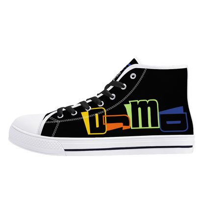 DJMD Womens High Top Canvas Shoes - Customized Tongue