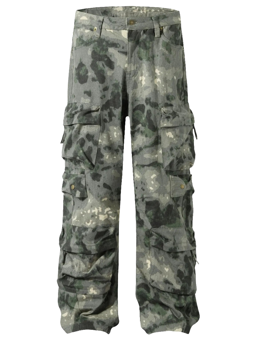Men's Camouflage Wide Leg Pants