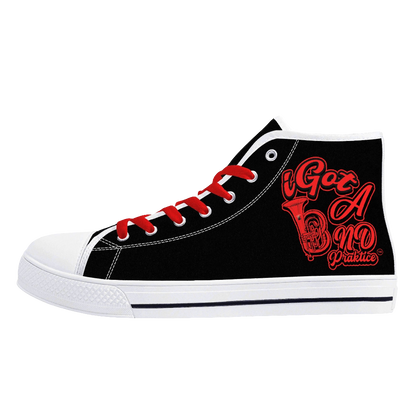iGot Band Praktice Mens High Top Canvas Shoes - Customized Tongue