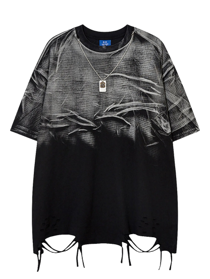Men's Round Neck Half Sleeve Oversized T-Shirt