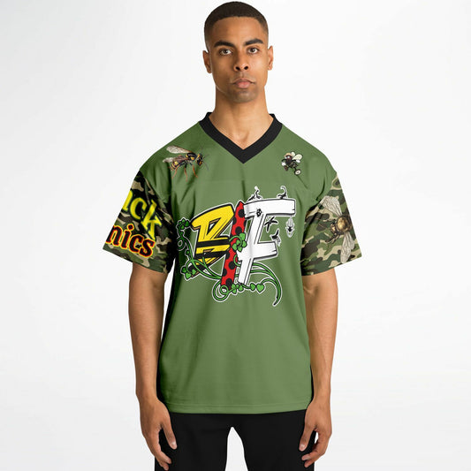 Blk Insct Famili Football Jersey - AOP