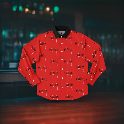 Dnt Juge My Different Long Sleeve Button Down Shirt - AOP