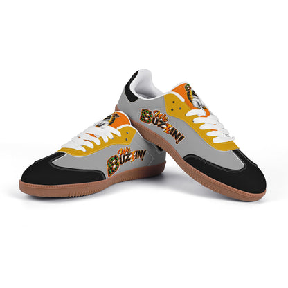 Dr. Beetle Grey Retro Court Sneaker — Gum Sole Edition