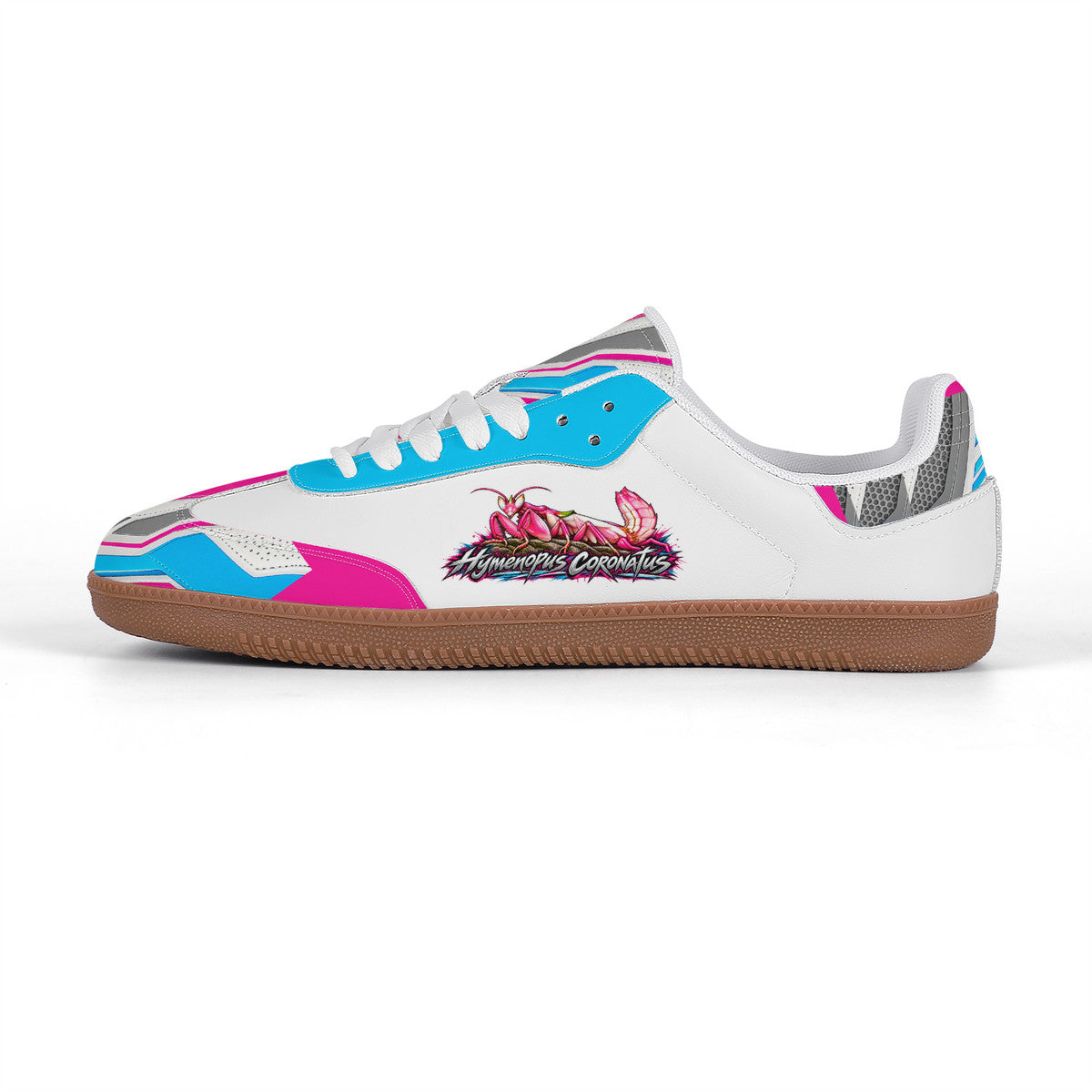 We Buzzin Praying Jenn Classic Retro Court Sneaker — Gum Sole Edition