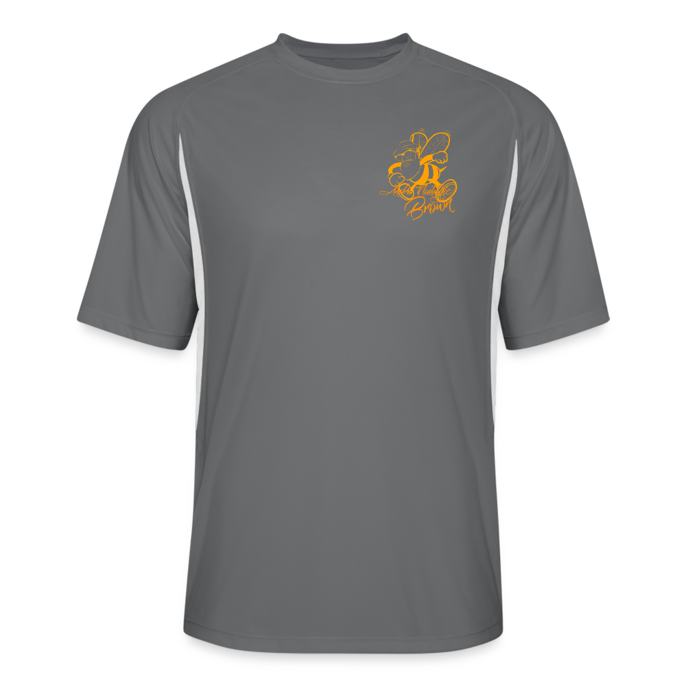Blk Insct Famili Men’s Cooling Performance Color Blocked Jersey - dark gray/white