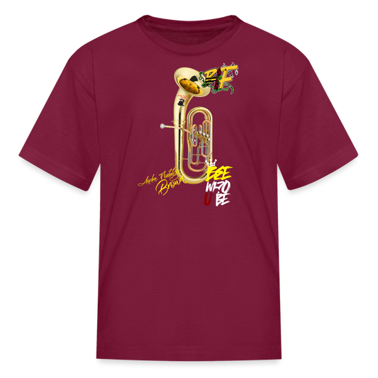 Blk Insct Famili  Kids' T-Shirt - burgundy