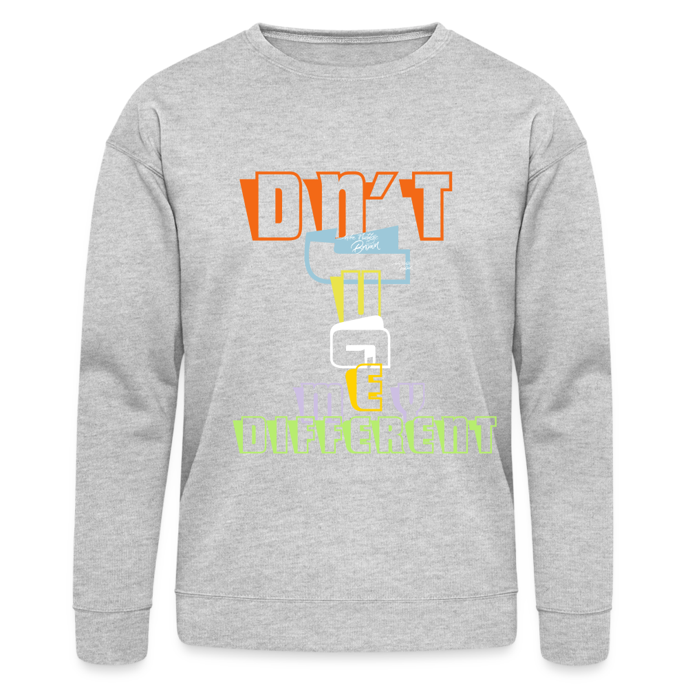 Dnt Juge Ny Different Bella + Canvas Unisex Sweatshirt - heather gray