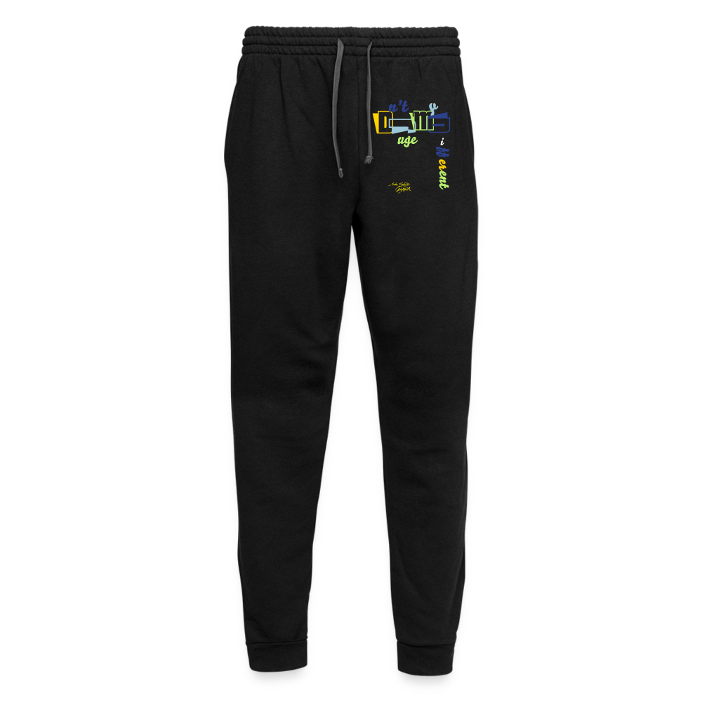 Dn't Juge My Different Unisex Joggers - black/asphalt