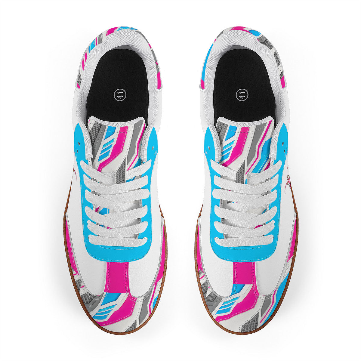We Buzzin Praying Jenn Classic Retro Court Sneaker — Gum Sole Edition