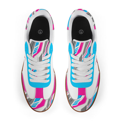 We Buzzin Praying Jenn Classic Retro Court Sneaker — Gum Sole Edition