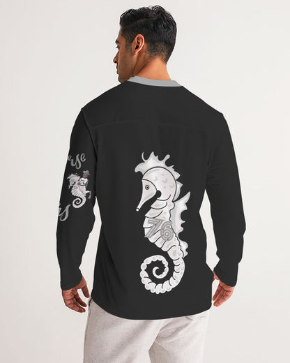 Seahorse Riders Alternate Men's Long Sleeve Sports Jersey