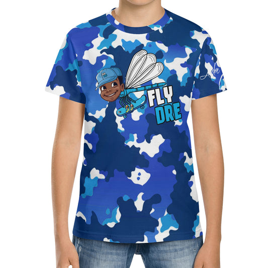 Fly Dre Kids All Over Print Short Sleeve T-Shirt