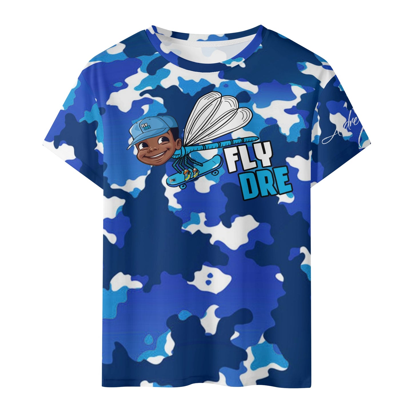 Fly Dre Kids All Over Print Short Sleeve T-Shirt