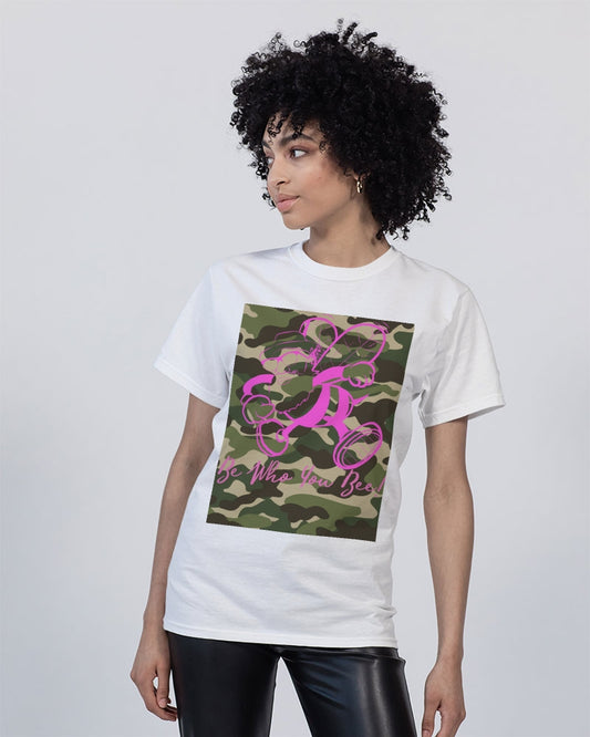 Be Who You Bee camo Unisex Tee | Champion