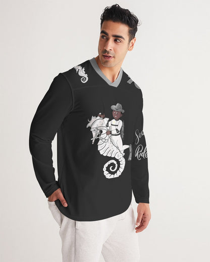 Seahorse Riders Alternate Men's Long Sleeve Sports Jersey