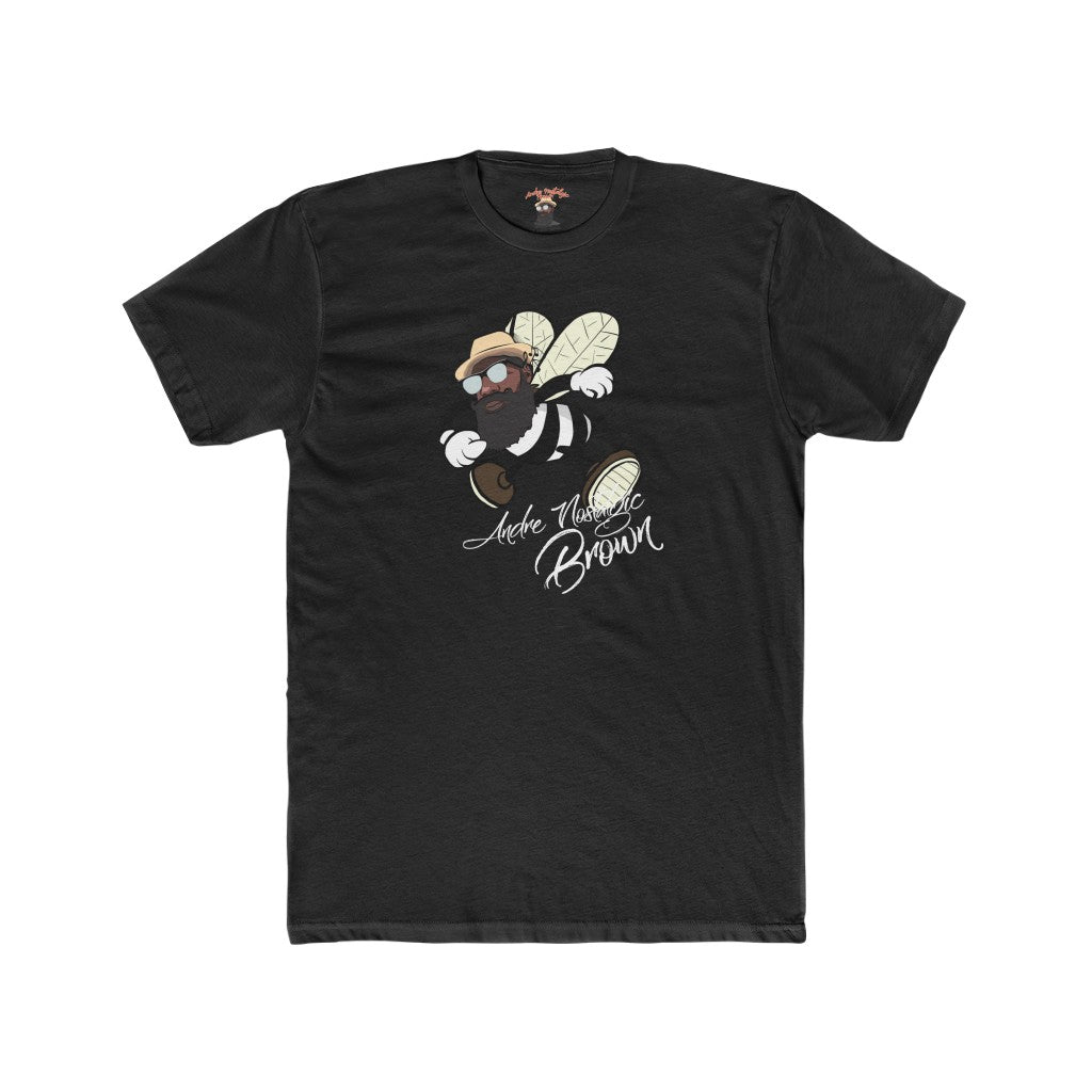 Andre Nostalgic Brown Bee Men's Cotton Crew Tee