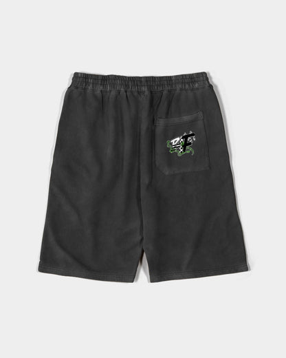 Black Insect Famili Logo  Unisex Vintage Shorts | Lane Seven