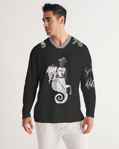 Seahorse Riders Alternate Men's Long Sleeve Sports Jersey
