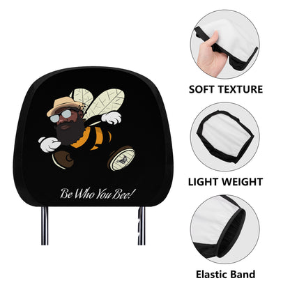 Be Who You Bee Car Headrest Covers