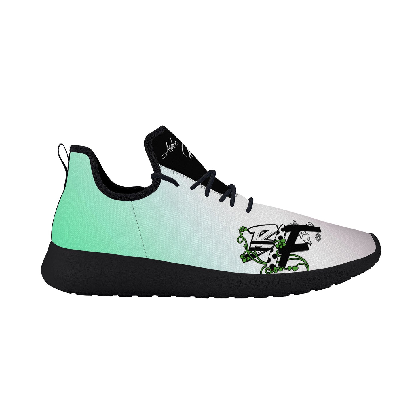 B.I.F Lightweight Mesh Knit Sneaker - Black