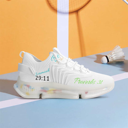 Be Who You Bee with God Air Max React Sneakers - White