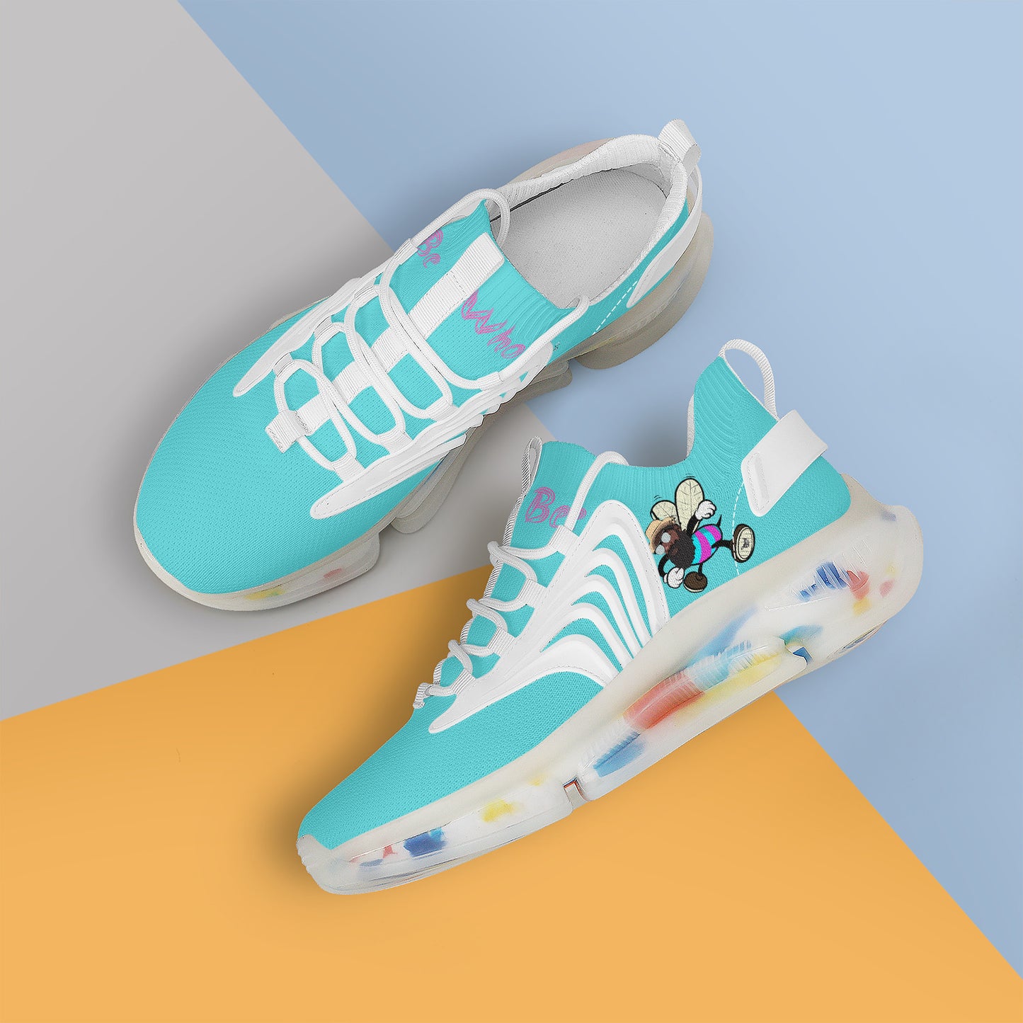 Be Who Bee! Air Max React Sneakers - White