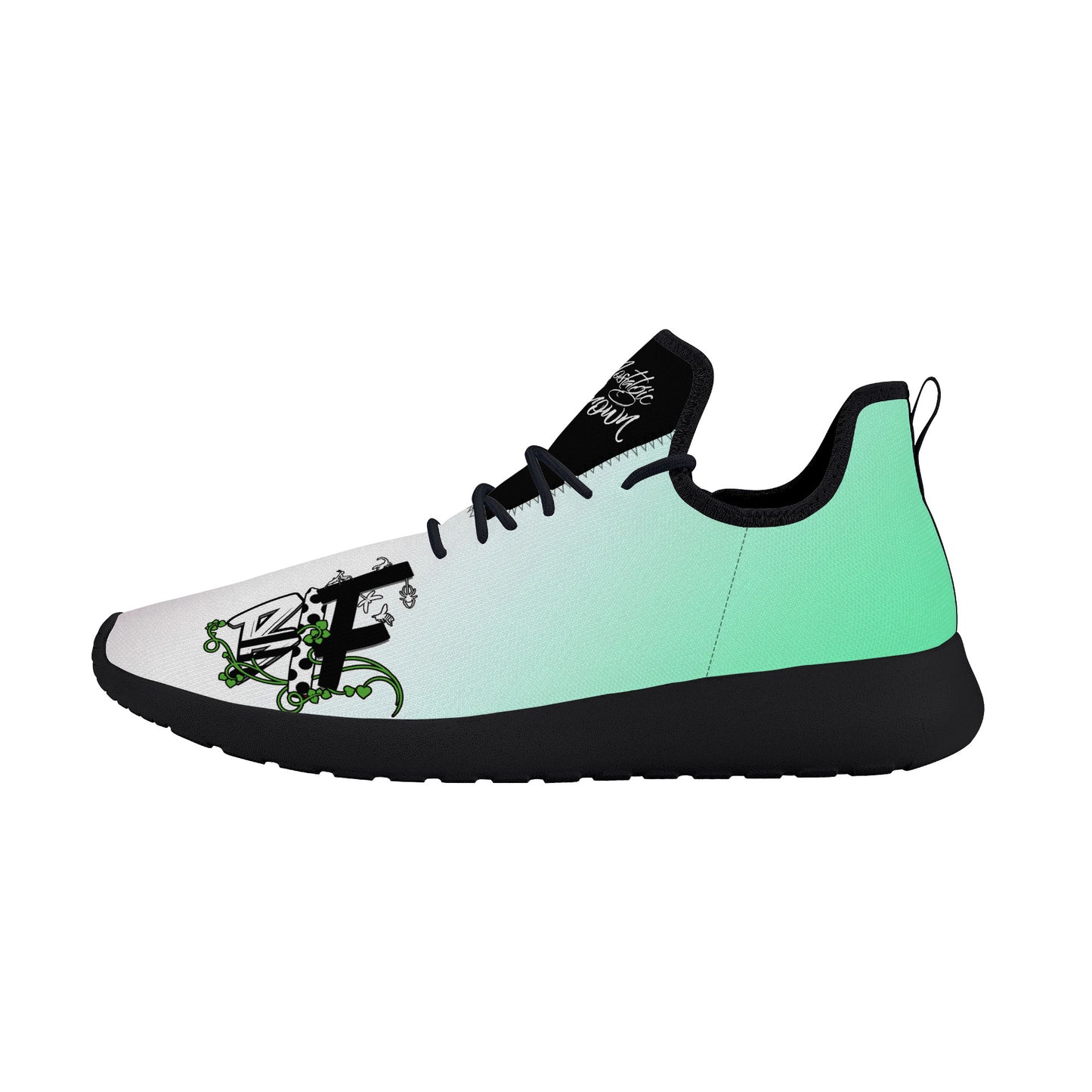 B.I.F Lightweight Mesh Knit Sneaker - Black