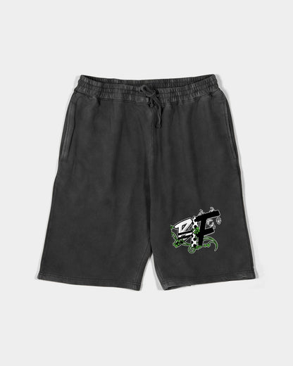 Black Insect Famili Logo  Unisex Vintage Shorts | Lane Seven