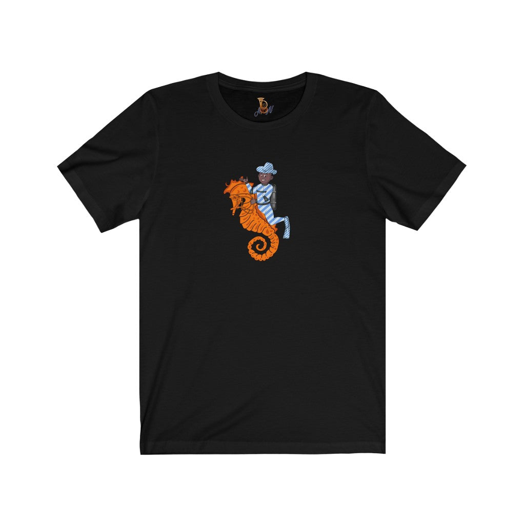 Seahorse Rider's orange Jersey Short Sleeve Tee