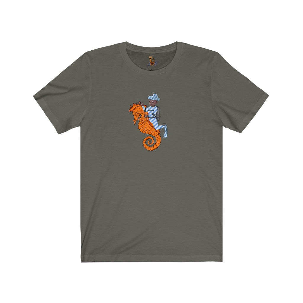 Seahorse Rider's orange Jersey Short Sleeve Tee