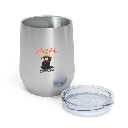 Andre Nostalgic Brown 12oz Insulated Wine Tumbler