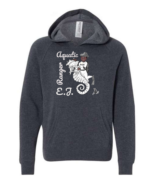 Aquatic Ranger E.J. - Youth Special Blend Raglan Hooded Sweatshirt or Similar
